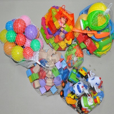 专业玩具包装网袋与小车网兜 - 江门市腾洁日用制品厂家直供